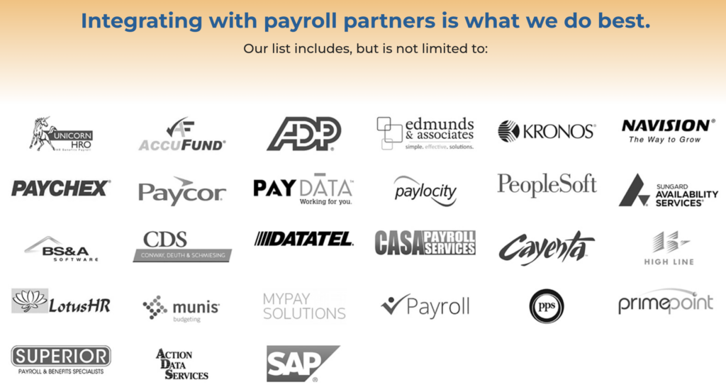 VCS Software integrates with these providers to reduce payroll errors